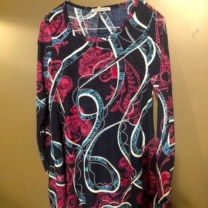 Beautiful patterned long sleeve dress